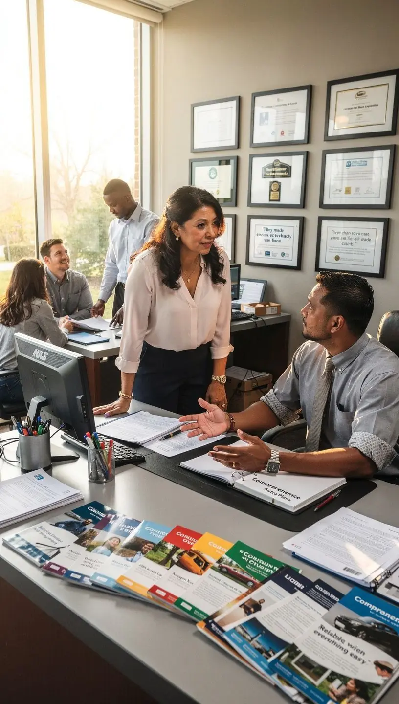 Сцена аварии с двумя автомобилями и службой экстренной помощи.